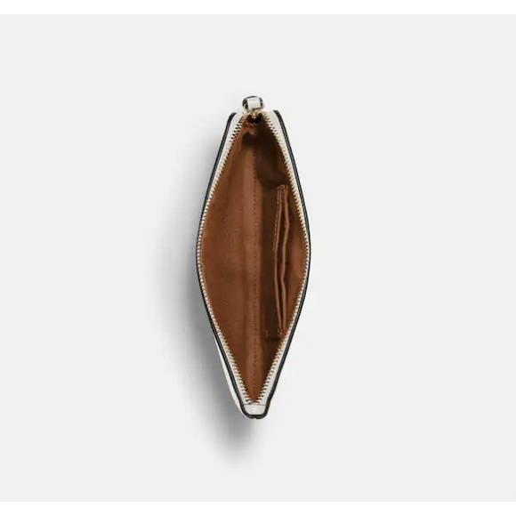 🟡 Coach Large Corner Zip Wristlet In Signature Canvas - Picture 2 of 4